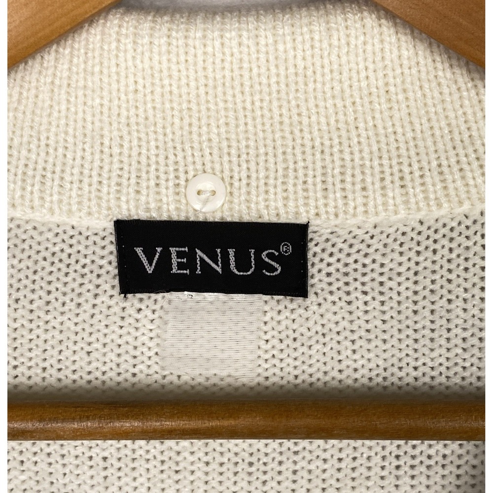 Women's Whimsigoth Cardigan Sweater Venus Lace Small White Black Dark Coquette‎ - Picture 4 of 8